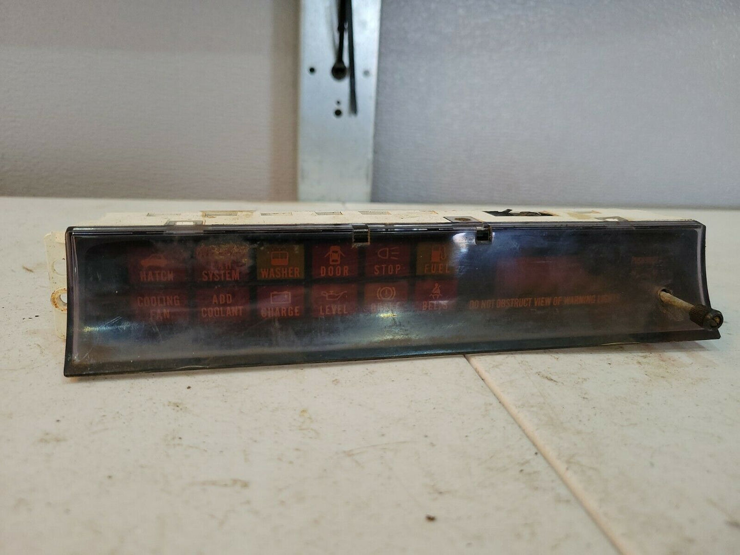 86-91 Mazda RX7 FC3s Interior Clock Warning Light Cluster Assembly OEM