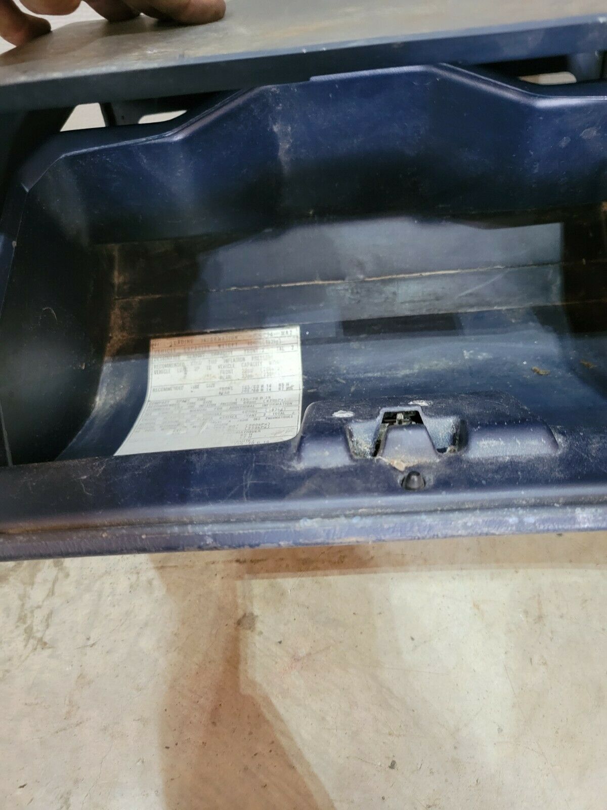 1991 1992 Toyota Mr2 Blue Interior Glove Box Compartment BLUE