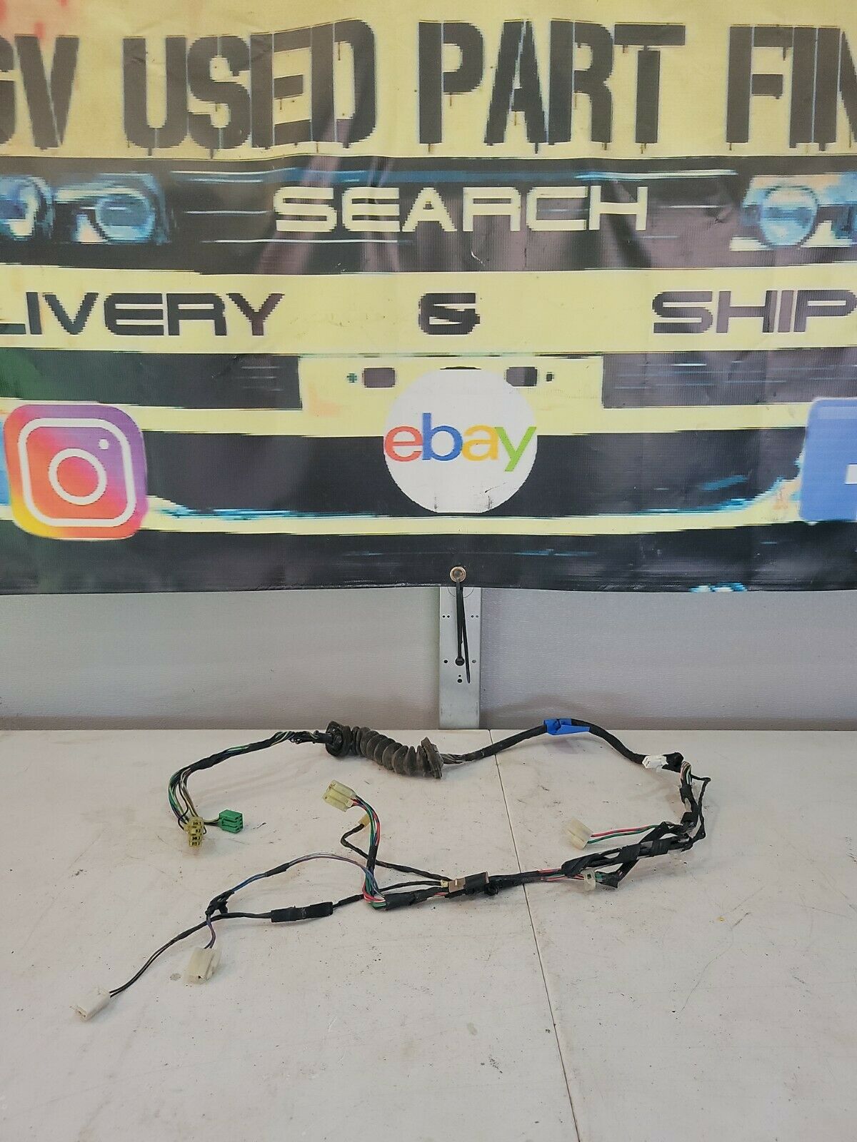 1987 Mazda Rx7 FC Right Door Power Window Wiring HARNESS